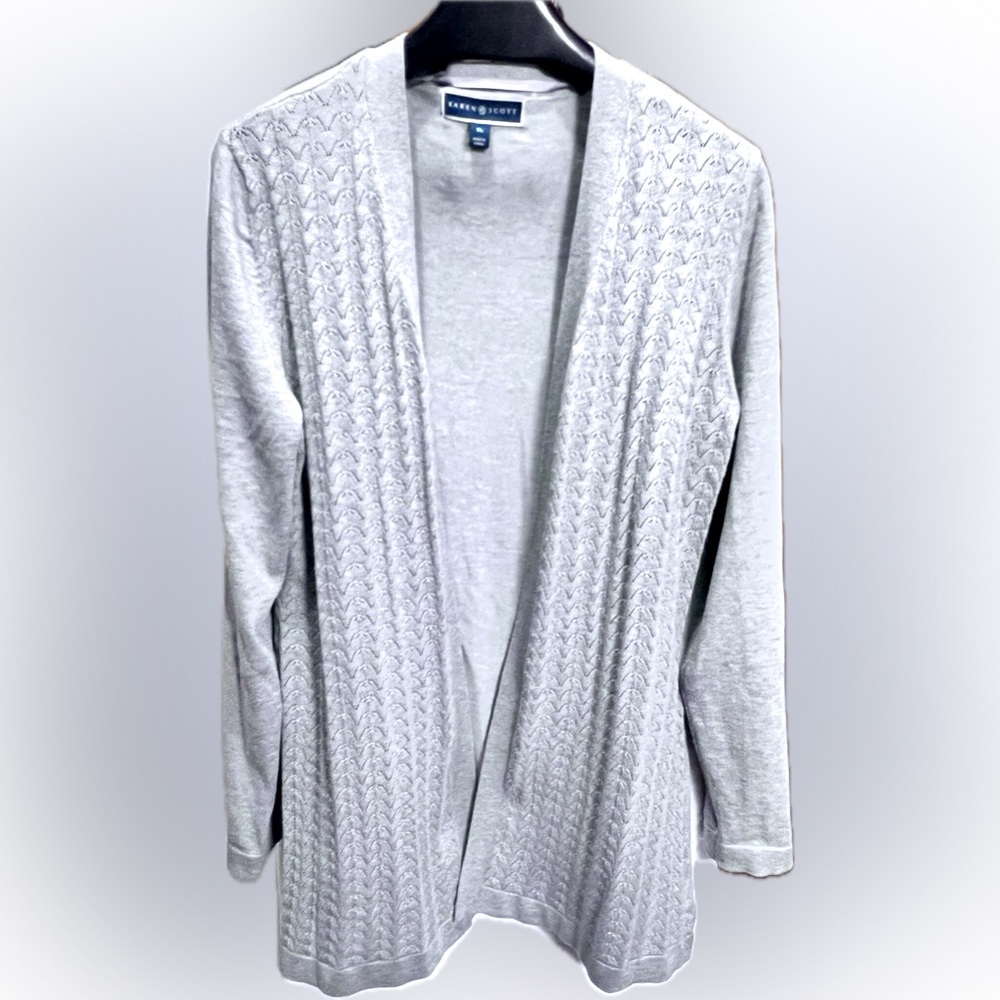 Karen Scott Sweater Cardigan